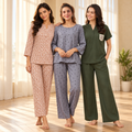 3 Combo of Night Suit for Daily Comfort & Style for Women | CNS4