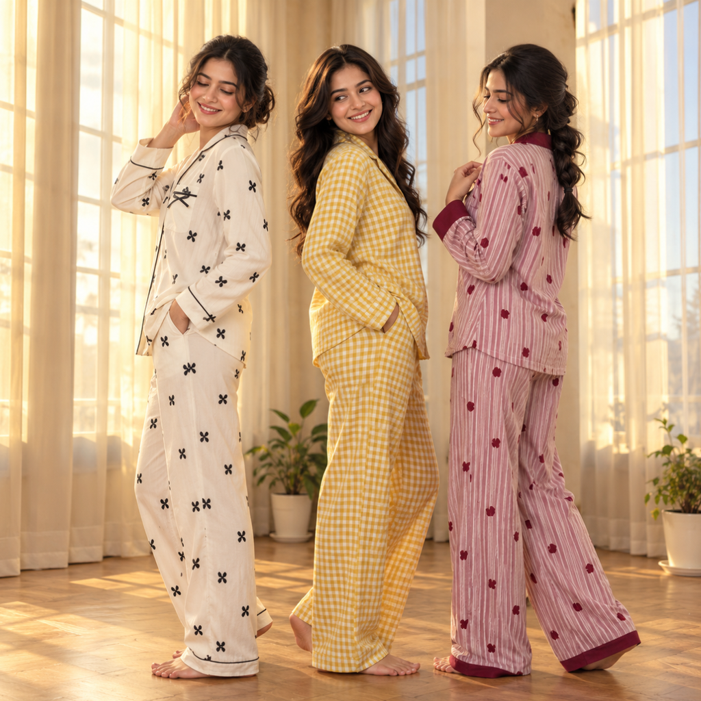 3 Women's Relaxed Nightwear Sets for Everyday | S4