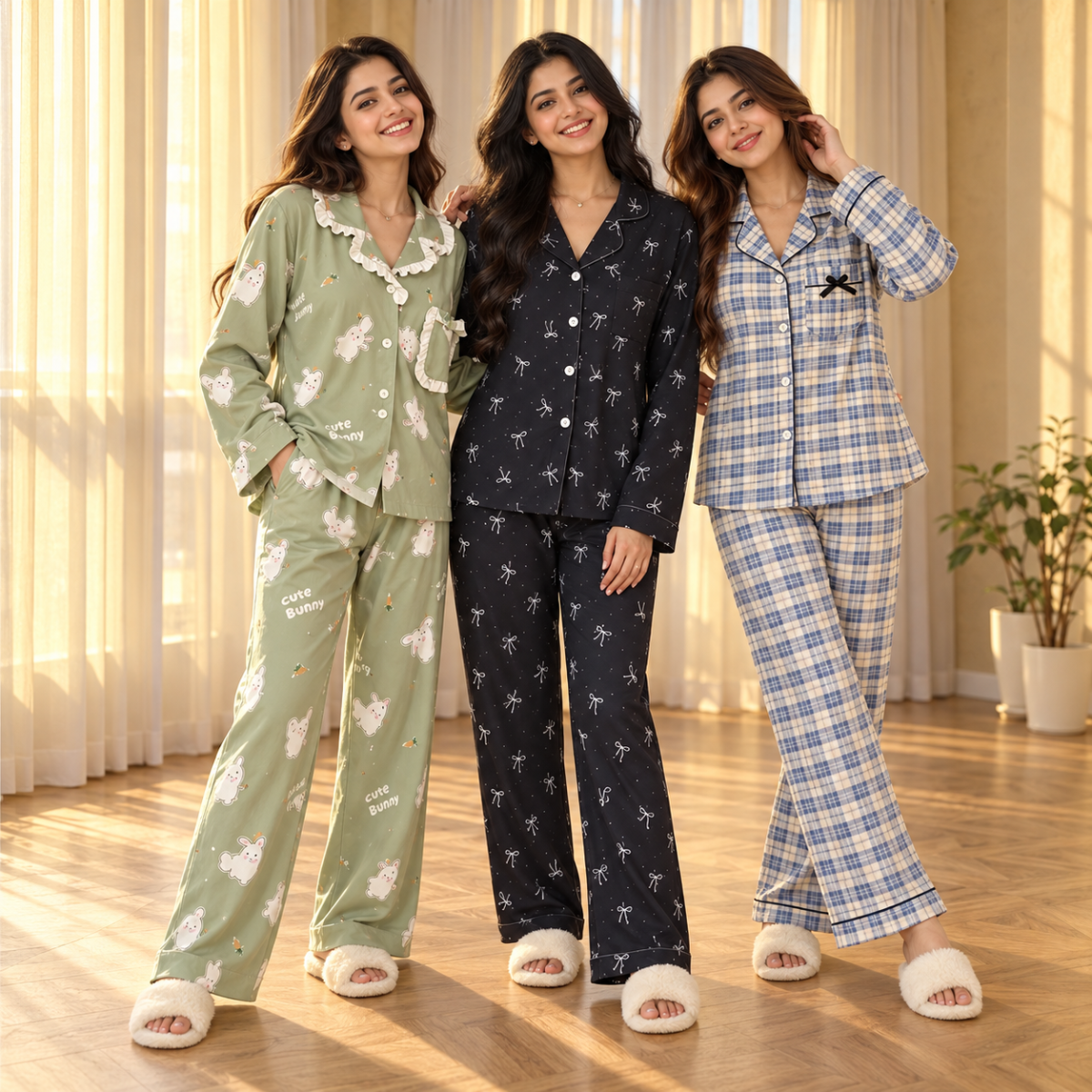 3 Women's Relaxed Nightwear Sets for Everyday | S8
