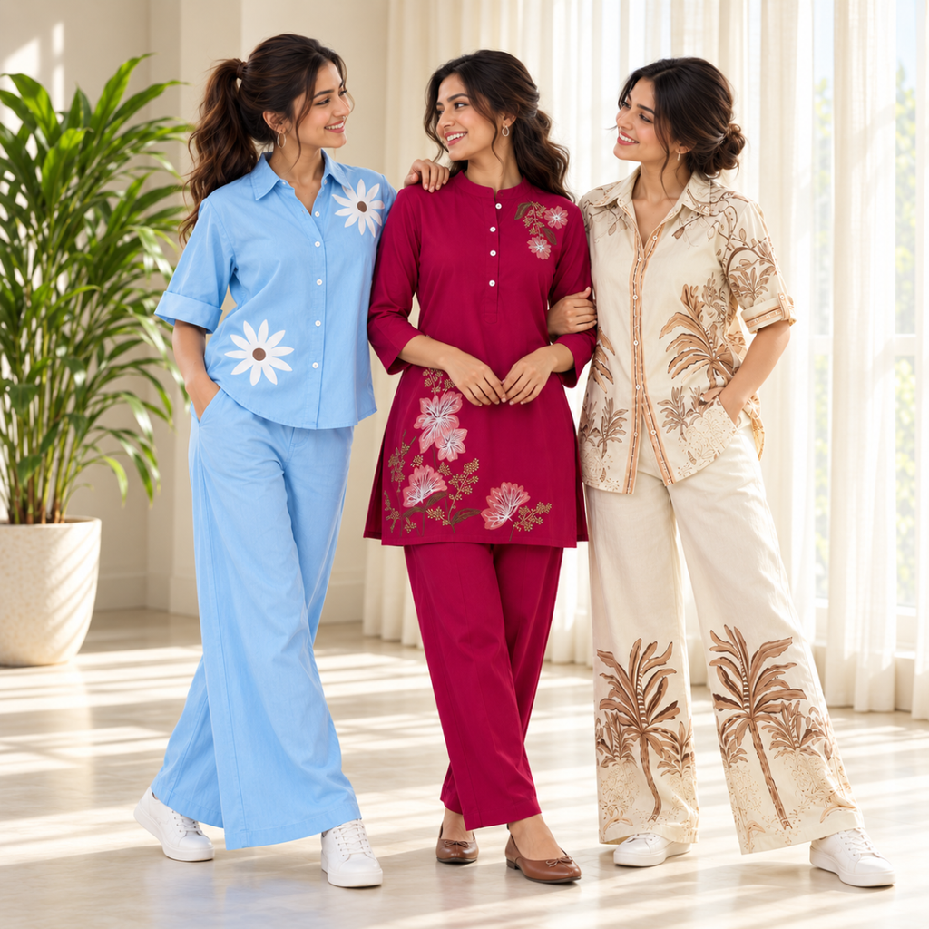 3 Women’s Co-Ord Sets for Everyday Comfort ( CS-9 )