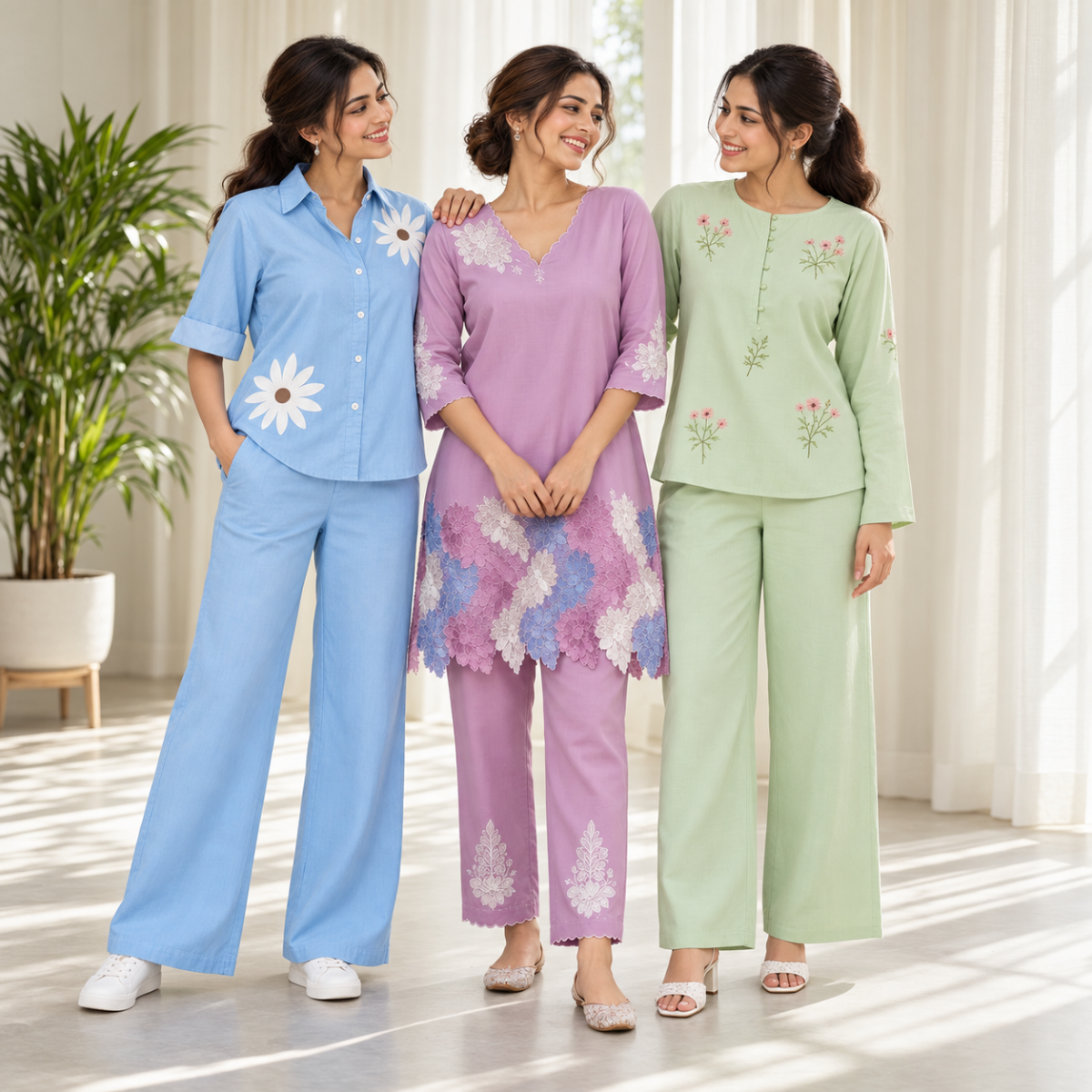 3 Women’s Co-Ord Sets for Everyday Comfort ( CS-14 )