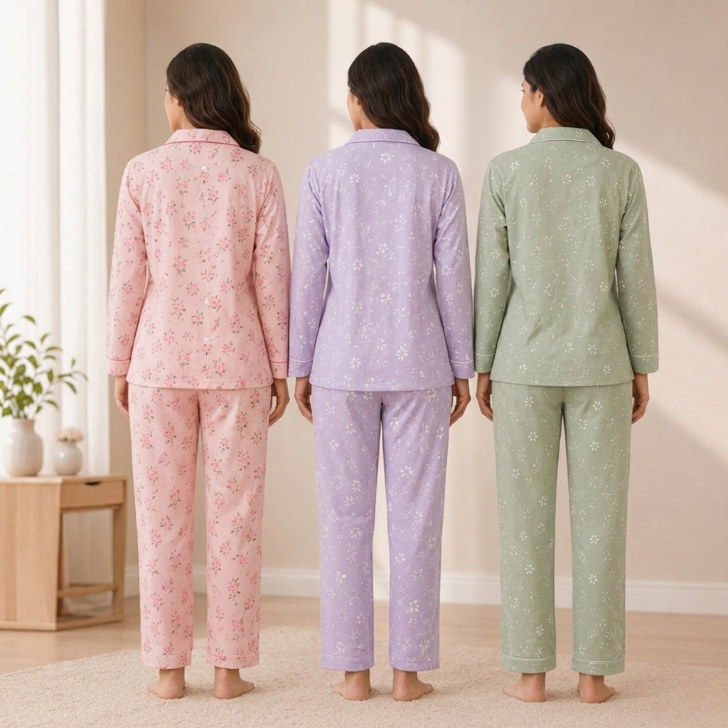 3 Combo Cotton Night Suits (3NS-30)