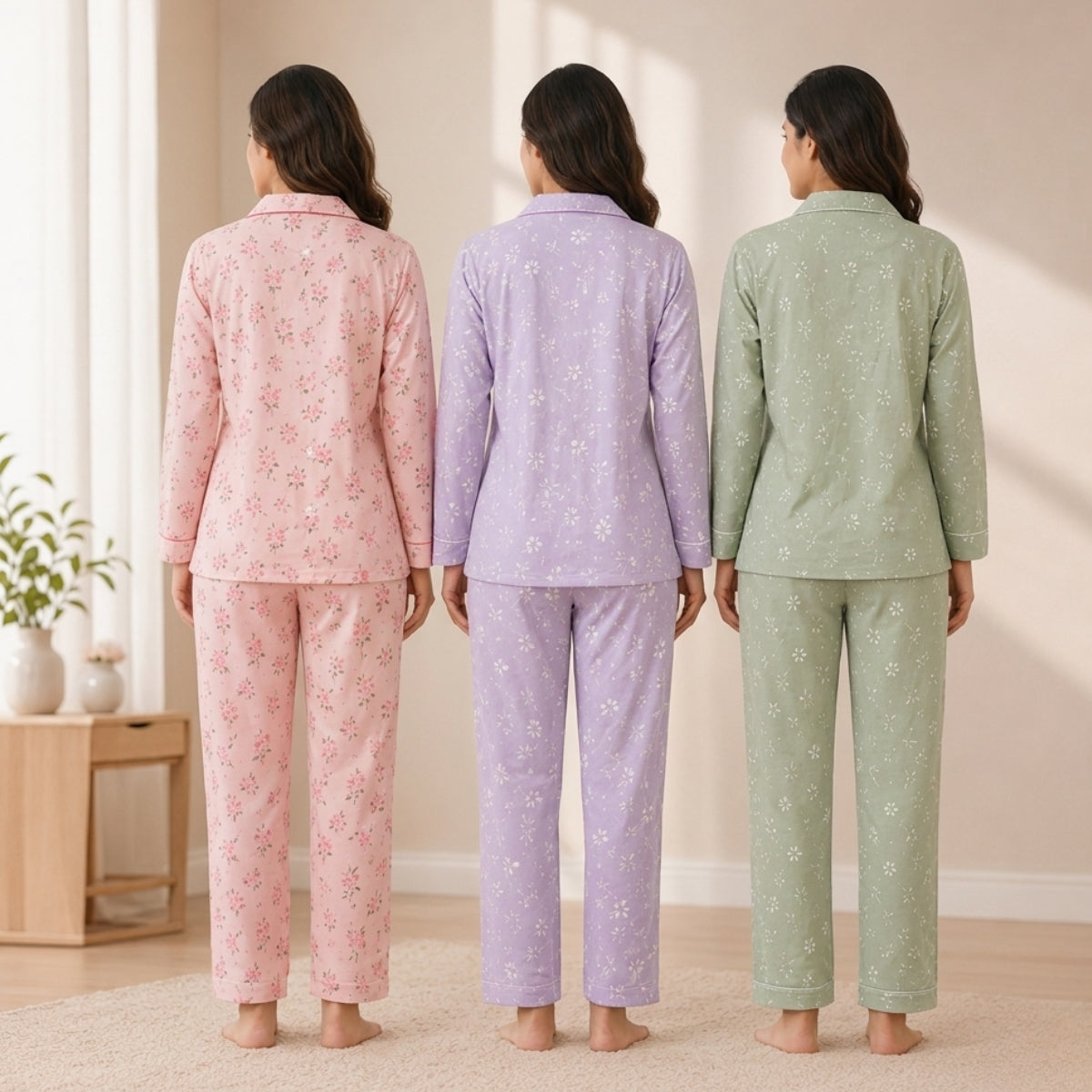 3 Combo Cotton Night Suits (3NS-30)