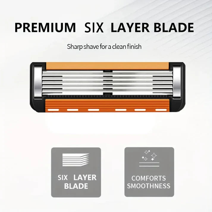 Professional Shave Kit for Men | 48 Long-Lasting Blades + Free Razor | Zero Cuts Technology🔥
