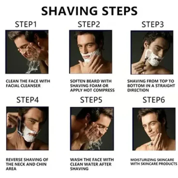 Professional Shave Kit for Men | 48 Long-Lasting Blades + Free Razor | Zero Cuts Technology🔥
