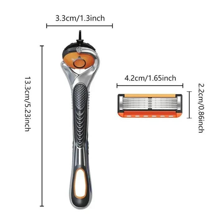 Professional Shave Kit for Men | 48 Long-Lasting Blades + Free Razor | Zero Cuts Technology🔥