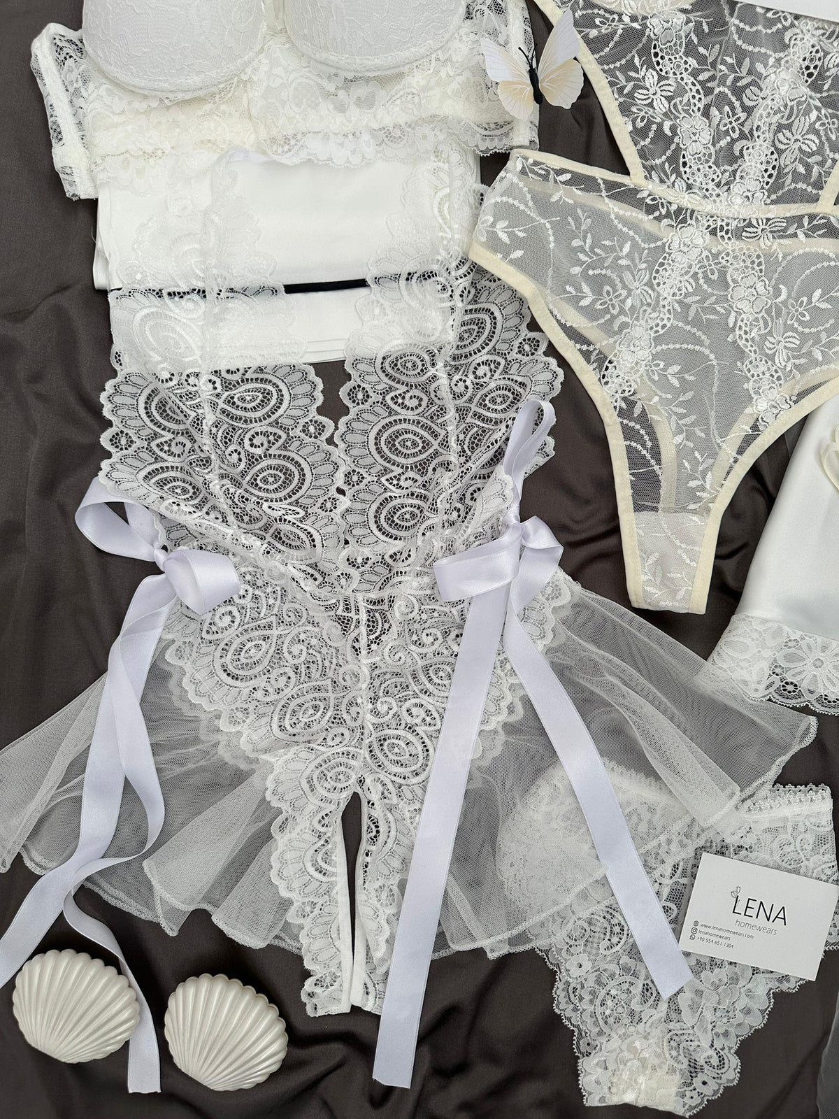 White Mega Suit & Bra Penty Set Combo for Women's