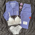 Love Night Suit & Bra Penty Set Combo for Women's