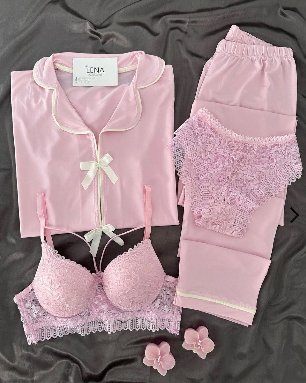 Love Night Suit & Bra Penty Set Combo for Women's